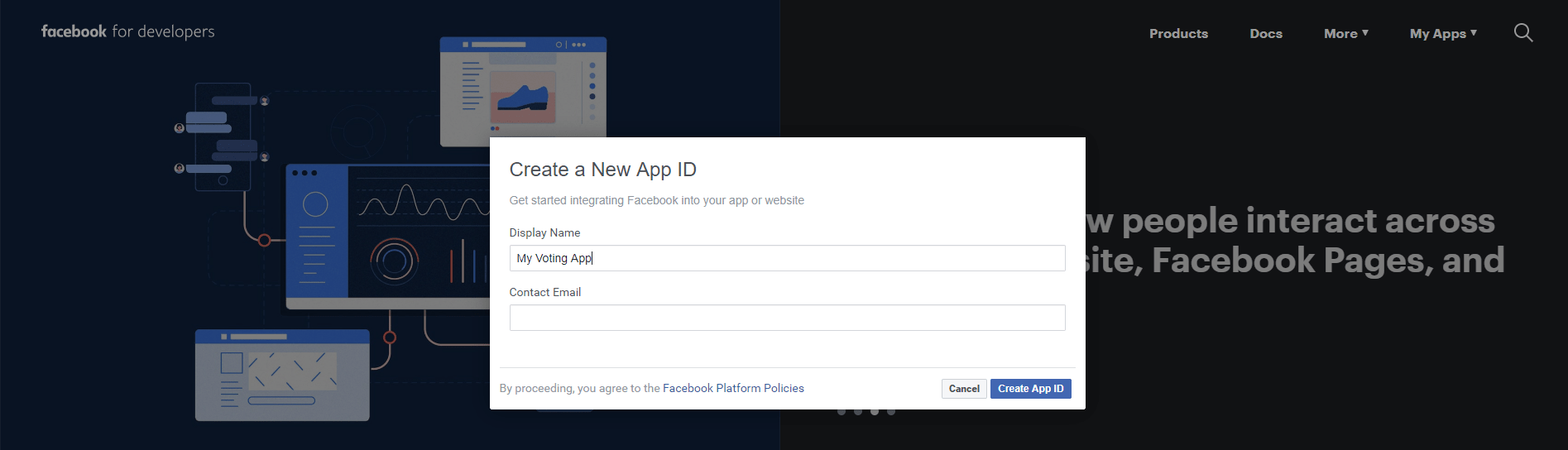 Creating a Facebook App ID - Wp Foto Vote